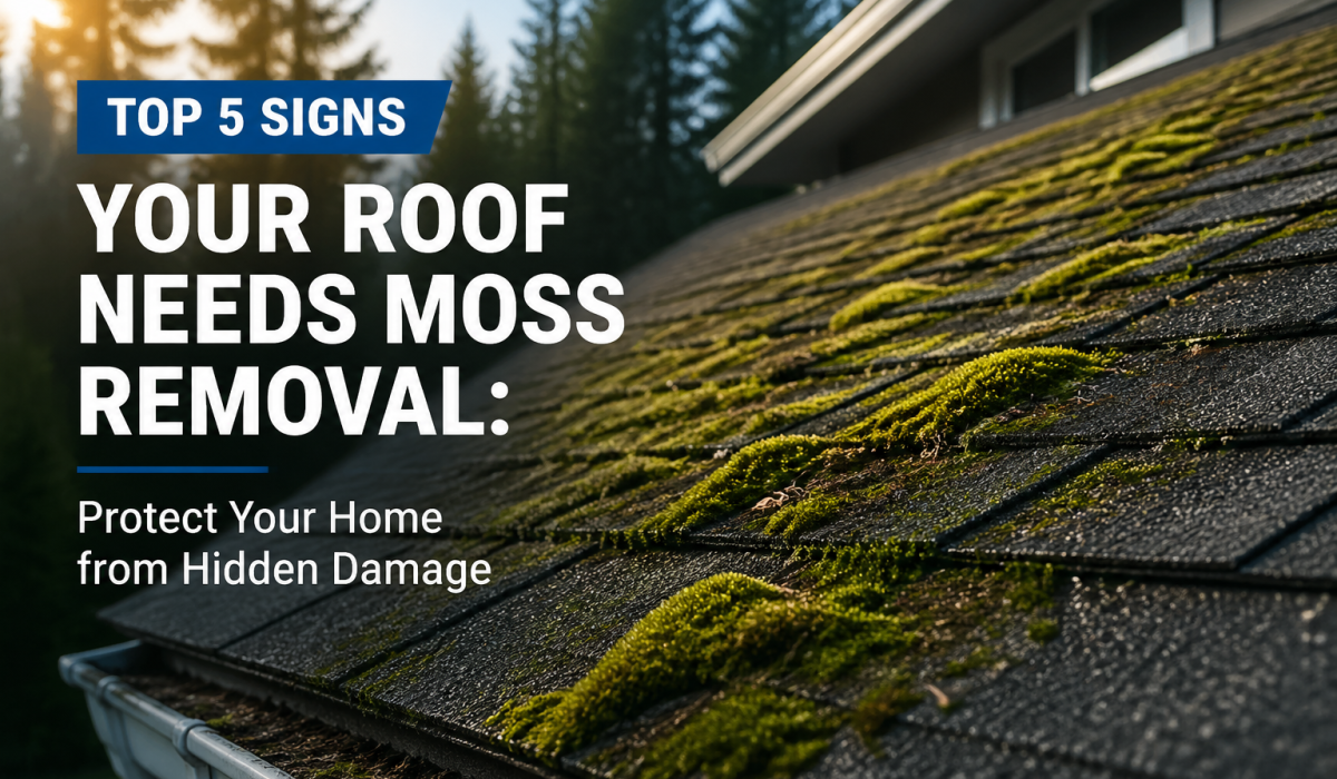 Signs your roof needs moss removal