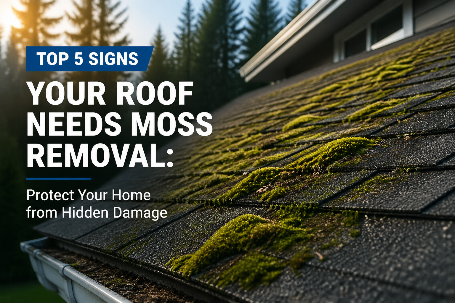 Signs your roof needs moss removal