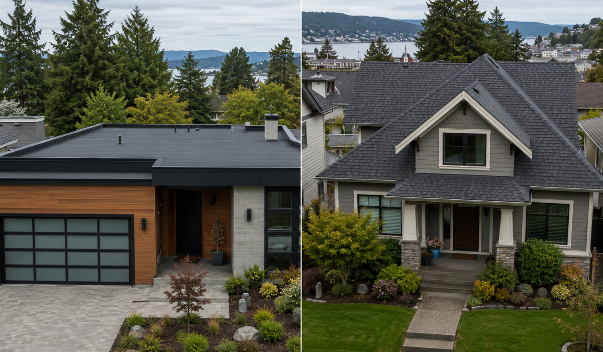 Flat Roof vs. Sloped Roof: Which Is Right for Your Victoria Home?